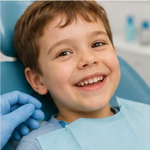 Bambino dal dentista